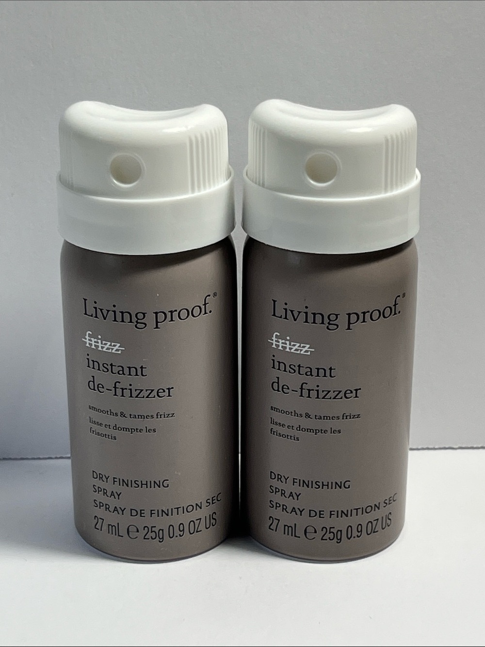 Living Proof Frizz Instant De-Frizzer Travel Size 0.9 oz (Lot of 2)
